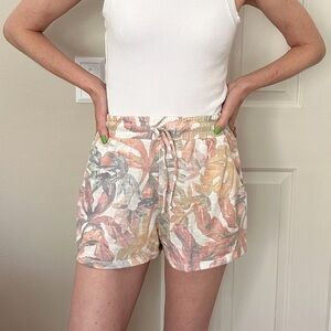 Show Me Your MuMu High Waist Red and Orange Shorts